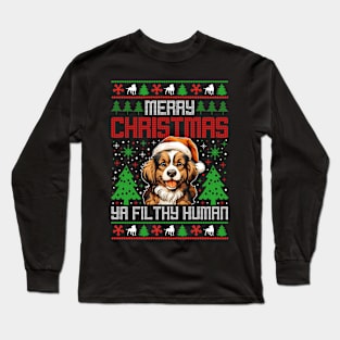 merry christmas ya filthy animal Long Sleeve T-Shirt